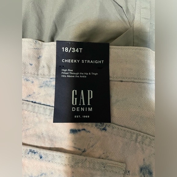 NWT GAP High Rise Cheeky Straight Tie Dye Jeans - Picture 10 of 10